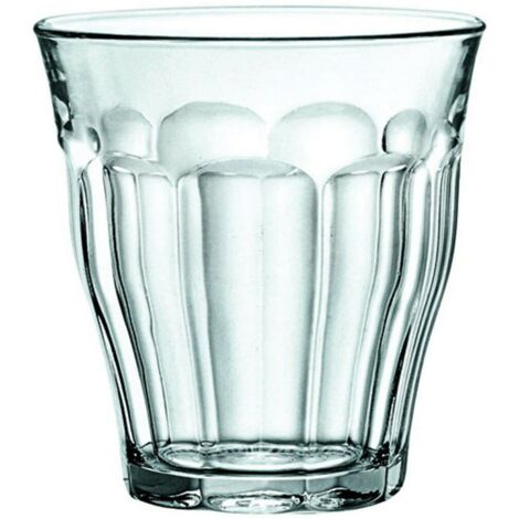Duralex – Verres à eau 250 ml – Lot de 6 – Verre trempé transparent – Résistant aux chocs – Pour usage domestique et professionnel