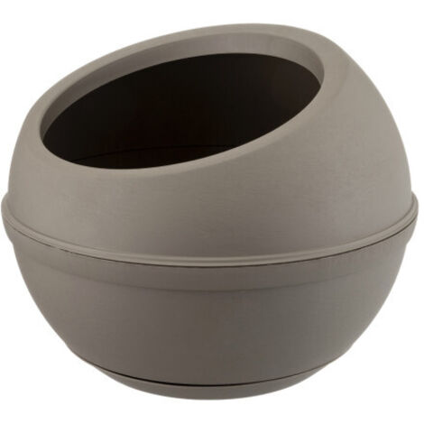 Pot de fleurs en plastique "Sfera" - Marron - 23 L - Livraison gratuite (1/4)