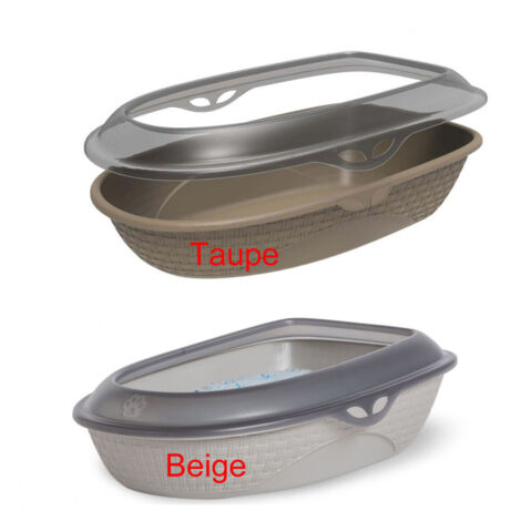 Bac à litière pour chat Bama Pet Sabbia 59,5 x 40,3 x 17,9 cm Gris (1/5)
