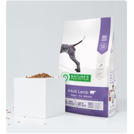 Agneau adulte Nature's Protection, toutes races, 12 kg (1/2)