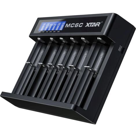 Chargeur de batterie Li-ion Xtar X4 avec fonction de sortie 3,6 V 3,7 V, chargeur de batterie protégé 21700 pour lampe torche