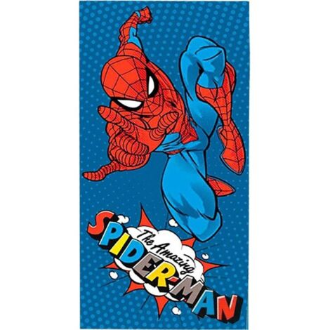 Spiderman Strandlaken 70x140 cm Bleu/Katoen (1/2)