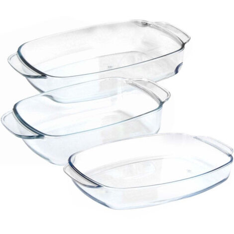 Excellent Houseware Ovenschaal Set Verre 3 Pièces (1/4)