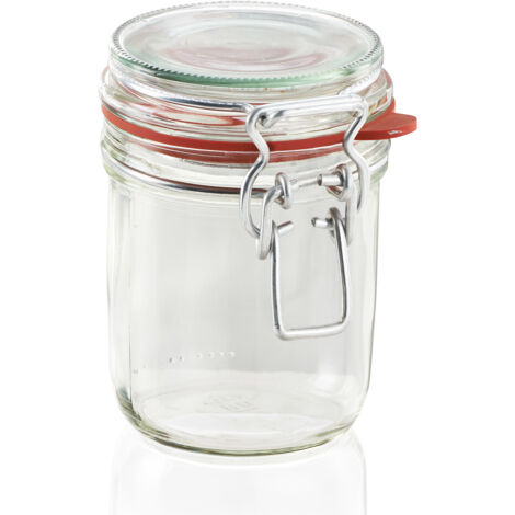 Leifheit 3192 Weckpot avec beugelsluiting 370 ml Verre/RVS (1/5)