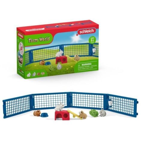 Maison pour lapin et cochon d'Inde. Figurine et accessoires inclus. Cadeau pour filles et garçons - Jouet à partir de 3 ans - Schleich (1/5)