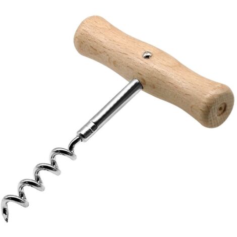 Fackelmann Basic Kurkentrekker 10,5 cm Hout/Chroom (1/2)
