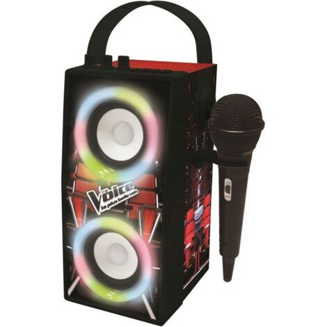 THE VOICE - Enceinte Tendance Bluetooth - Portable avec micro et effets lumineux (1/5)