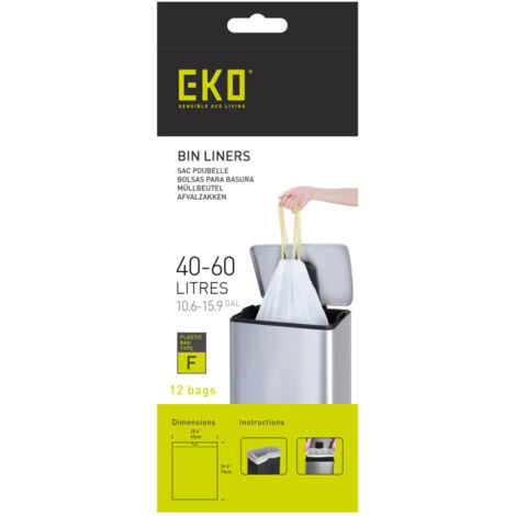 EKO Afvalzak Type F 40-60 Liter Rôle avec 12 Afvalzakken (1/3)