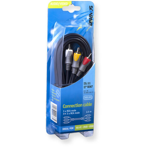 Câble de raccordement Scanpart 3tulp(m)-(m) 2,5m (1/2)