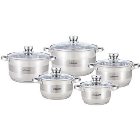 MR-2220-10 MAESTRO Ensemble de 10 pièces de batterie de cuisine (1/4)