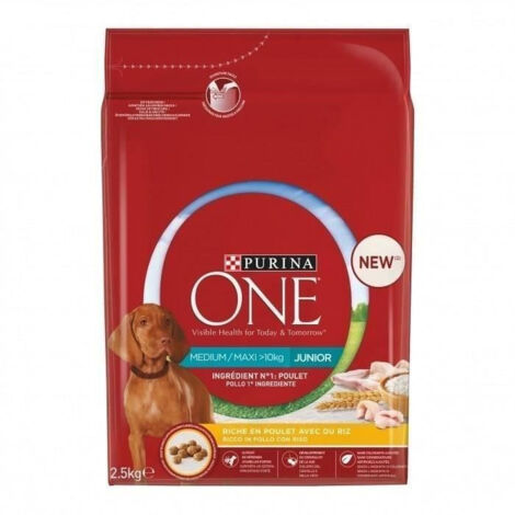 PURINA ONE MED/MAX Junior Poulet et Riz 2,5 kg (1/3)