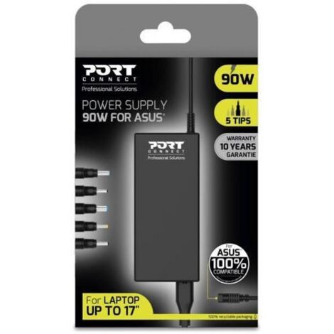 Adaptateur secteur ASUS PORT CONNECT - 90 W - Noir - Câble de 1,8 m - CA 100-240 V (1/3)