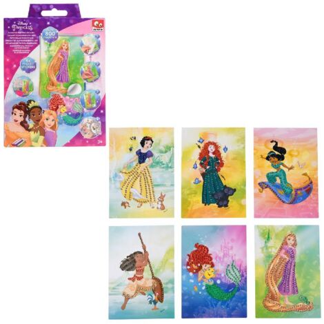Autocollants diamant princesse Disney réalisés (1/3)