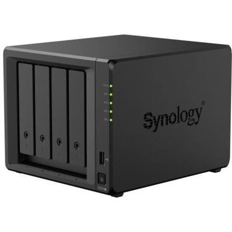 NAS Synology DS925+ Tour 4 disques durs SATA 3,5" AMD Ryzer V1500B 4 Go de mémoire DDR4 ECC SODIMM (extensible jusqu'à 32 Go) (1/5)