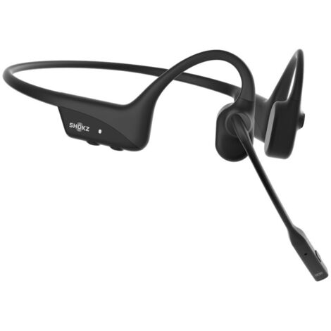 Casque de visioconférence sans fil Bluetooth à conduction osseuse SHOKZ OpenComm2 2025 avec port de charge USB-C  16 h d'autonomie en conversation, 29 m de portée sans fil, 1 h de charge  Réduction du (1/5)