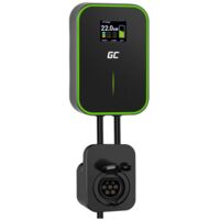 Borne de recharge murale Green Cell pour véhicules électriques 22 kW avec prise et RFID