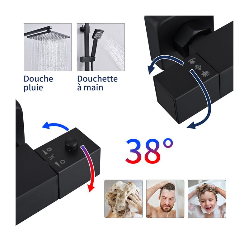 MADISON Laiton (Or 23cts) Douchettes et systèmes de douche: Douchette à main