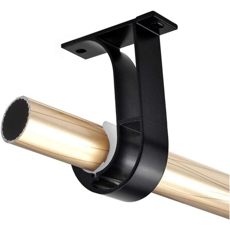 Supports Tringle à Rideaux ANBOO Réglables Métal - Lot De 2 Argent
