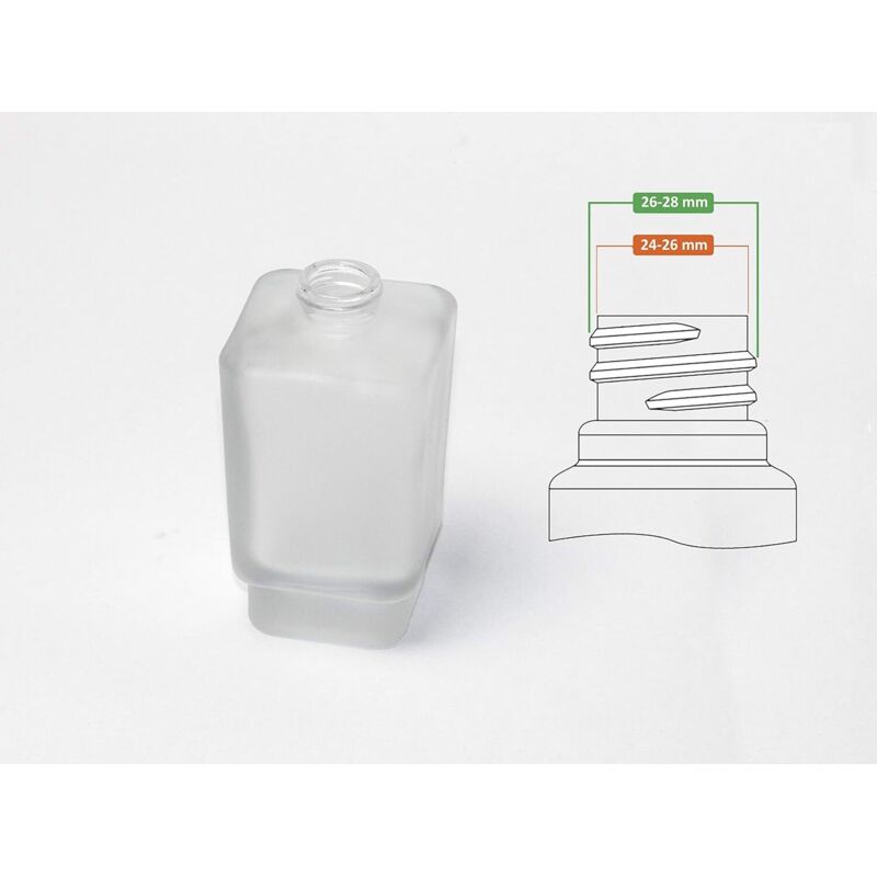 Pompe à Savon Inox Avec Tuyau - Compatible Distributeur Standard 28/400 - Finition Brossée