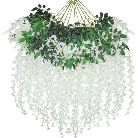 Fleurs De Glycine Simulées, Fleurs De Glycine Suspendues Simulées