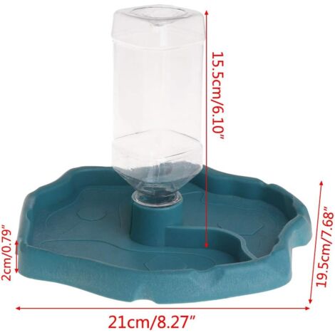 Distributeur D'eau Pour Reptile 2 En 1 - Abreuvoir Et Mangeoire, 200 Ml, Marron - 10