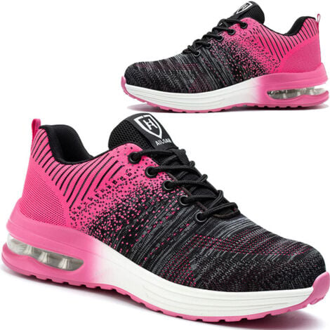 Chaussures de Securite Hommes Femmes Legere Basket de Securite Respirante Confortable Chaussure de Travail avec Embout