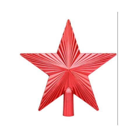 Pointe De Sapin Scintillante Dorée - 18 Cm - Design Moderne Ouvert - Déco Noël
