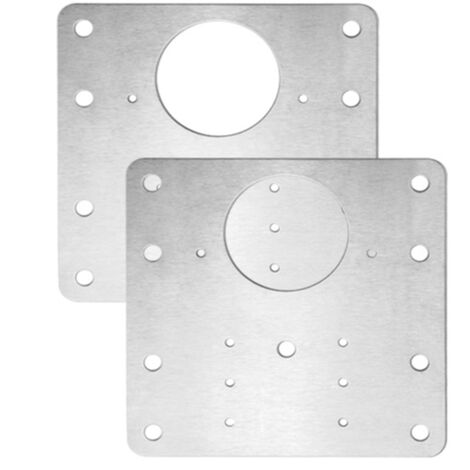 Plaques à œillets En Acier Inoxydable 304 - Lot De 6 - Support 60 Kg - Pour Fixation Murale, Bateau, Hamac