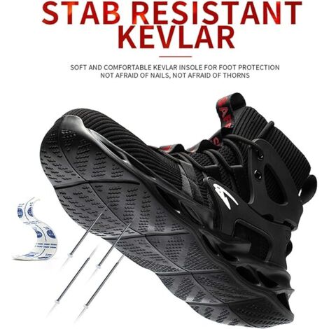 Chaussures De Sécurité Montantes Homme/Femme - Embout Acier, Semelle Anti-Perforation Kevlar, Légères