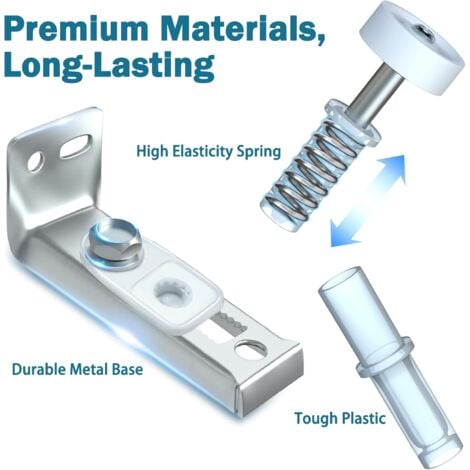 Kit de réparation de matériel- Lot de 2 pièces de rechange pour portes,un pivot de 3/8", une roue de guidage de 7/8", pour porte de poche pliante, porte accordéon, porte de grange