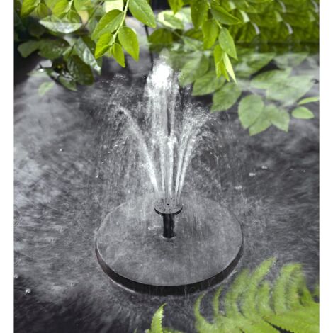 Fontaine de jardin, Solatec Fontaine Solaire Pompe à énergie Solaire 1,4 W - Pompe Submersible pour Bassin, Piscine, Jardin, Aquarium.