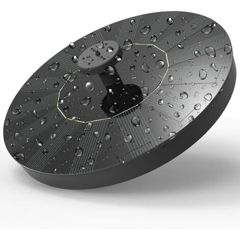 Fontaine de jardin, Solatec Fontaine Solaire Pompe à énergie Solaire 1,4 W - Pompe Submersible pour Bassin, Piscine, Jardin, Aquarium.