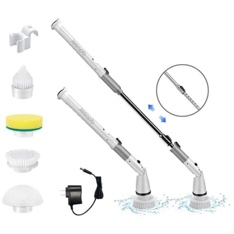Machine de nettoyage électrique sans fil, multifonction, pour carrelage, maison, cuisine, salle de bains, cylindre puissant à long manche, brosse de nettoyage électrique sans fil