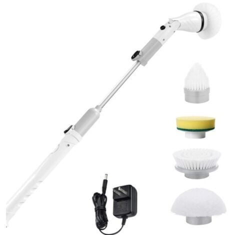 Machine de nettoyage électrique sans fil, multifonction, pour carrelage, maison, cuisine, salle de bains, cylindre puissant à long manche, brosse de nettoyage électrique sans fil