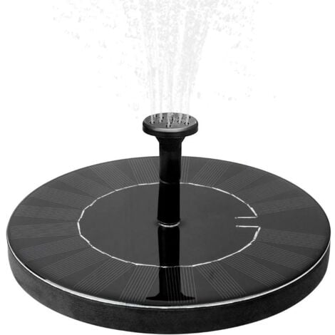Fontaine de jardin, Fontaine Solaire avec Batterie, 1.5W Fontaine Extérieur de Jardin, Fontaine a Eau, Deco Jardin, Mini Pompe a Eau, Pompe Solaire avec Batterie, Pompe a Bassin Exterieur, Kit Fontain