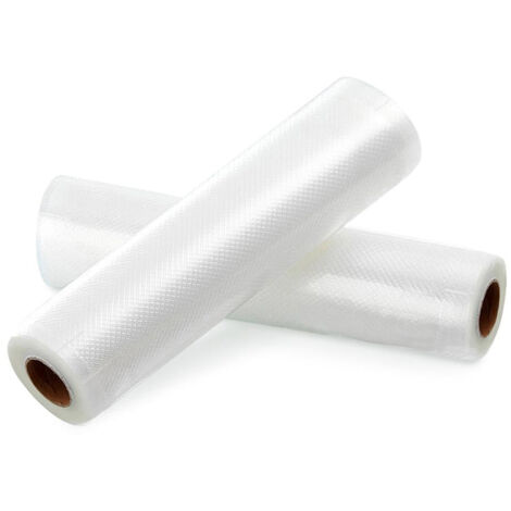 Sacs sous Vide Pack de 6 Packs 28cm x 300cm Compatible avec n'importea quelle scelleuse sous vide pour la maison