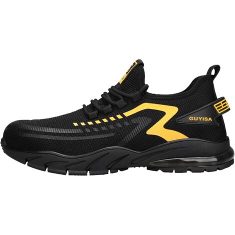 Chaussures De Sécurité Homme S1P - Taille 36 à 48 - Cuir Avec Coque Acier - Norme EN ISO 20345