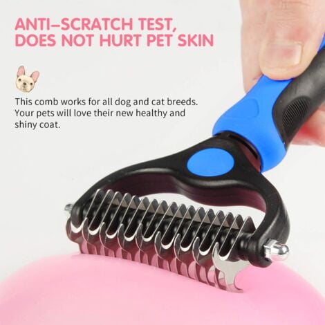 Brosse pour Animaux, Peigne de toilettage pour Animaux domestiques, Brosse Chiens et Chats, Râteaux de Démêlage pour Chiens