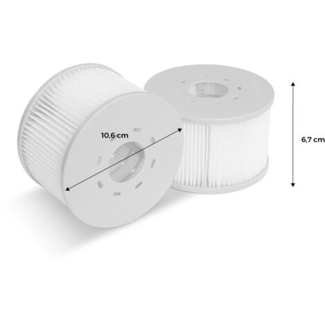 Lot de 6 filtres pour spas gonflables MSPA V2. Ø106cm – 6 cartouches filtrantes de remplacement pour spa gonflable MSPA