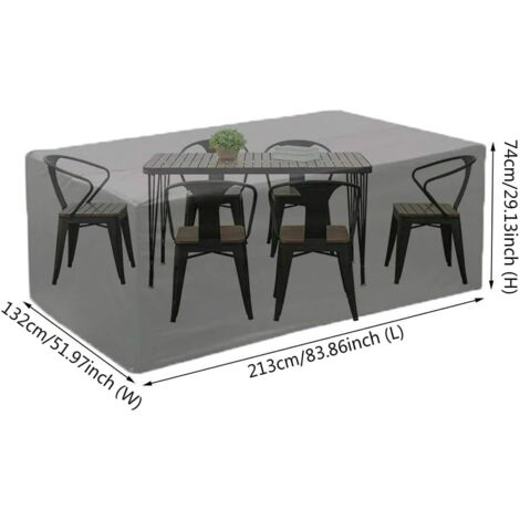 Guying Art Housse Salon De Jardin Exterieur, Coupe-Vent, Anti-UV