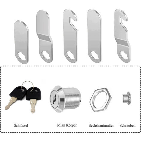 Serrure De Boîte Aux Lettres Avec 4 Clés Et 4 Plaques De Serrure Differentes Serrure Armoire Serrure De Casier Serrure De Boite Aux Lettres 97412718