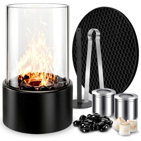 Cheminée Bioéthanol BIOFIRE - 12 Litres, Combustion Propre, Sans Odeur, Écologique | Pour Intérieur | Sans Installation | Flamme Réelle