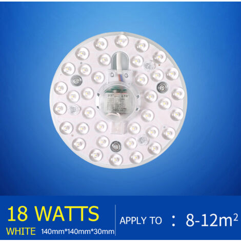 Kit D'Éclairage LED 5,3 Pouces Pour Ventilateur De Plafond - 15W, 3 Températures De Couleur (3000K/4200K/6500K), Dimmable - 6