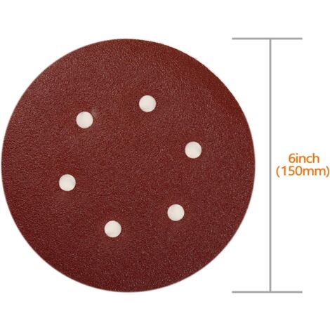 Lot De 40 Disques à Poncer 150mm - ALLDREW - Idéal Pour Poncer, Polir, Dérouiller