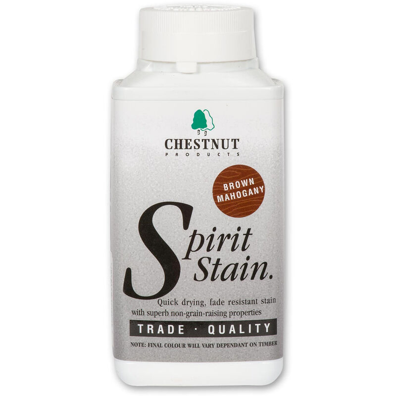 CHESTNUT PRODUCTS SSBM250 Wood Spirit Stain Brown Mahogany, 250ml