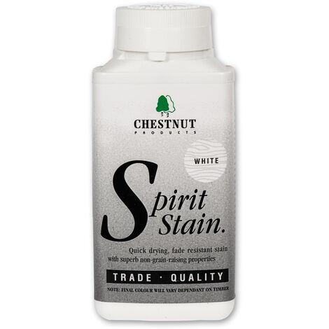 CHESTNUT PRODUCTS SSWHI500 Wood Spirit Stain White , 500ml