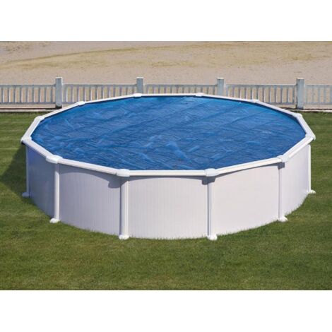 GRE – Bâche à bulles pour piscine hors-sol ronde 2,40 m – Polyéthylène 180 microns – Traitement anti-UV – Réduit évaporation et débris