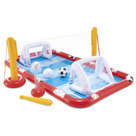 Intex – Centre de jeux gonflable 325x267x102 cm – Capacité 470 litres – Charge max 54 kg – Inclus 3 ballons et filet de volley - 57147NP