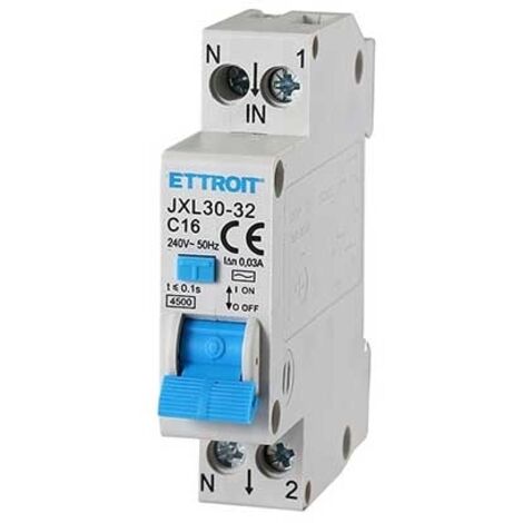Magnetotérmico Diferencial Schneider 10A 1P N 4,5kA 30mA AC