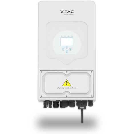 V-TAC Einphasen-Hybrid-Wechselrichter 6 kW WiFi und CT inklusive 10 Jahre Garantie IP65